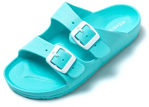 JOMIX Ciabatte Donna Estive Comode Mare Gomma Casa Piscina Spiaggia SD2211 (D Blu, 36)