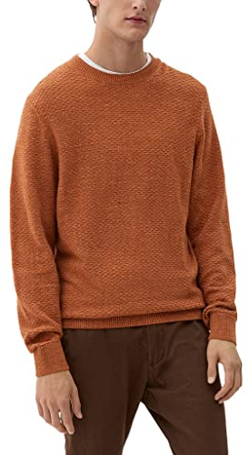 s.Oliver Men's 2118084 Strickpullover, Rost , XXL