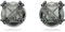 Swarovski Millenia Ohrstecker Schwarz mit Zirkonia Swarovski Kristallen, 5642511