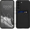 kwmobile Handyhülle kompatibel mit Samsung Galaxy S22 Hülle - Handy Cover mit Fach für Karten - in Schwarz