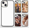 FOQENCCI 5PCS Sublimation Phone Case for iPhone 14 Blank Cases Heat Press Printable DIY Phone Cover Soft Rubber + Aluminum Anti Slip Shockproof Protective Cover 6.1 inch