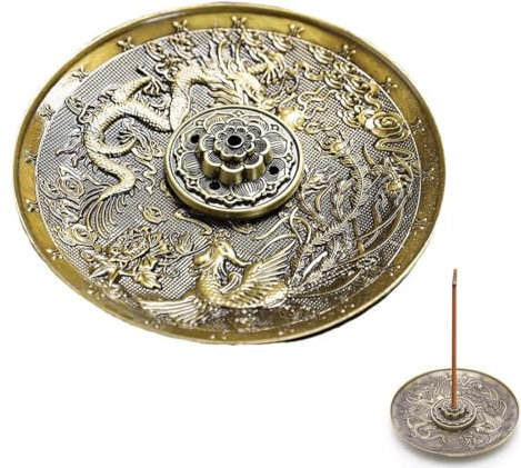 JOCXZI Bronze Porte-Encens de Lotu Porte-encens Porte-bâtons d'encens pour Décoration pour Maison Salle Bureau Club Yoga