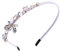 IYOU Bling Crystal Haarbänder für Frauen Strass Grauer Haarreif Diamant Stirnband Vintage Party Geburtstag Haarschmuck