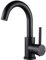 F-DEEN Rubinetto Bagno Lavabo Nero Girevole a 360° Fredda e Calda Rubinetti per Lavandini Bagno con Tubi Flessibili da 50 cm