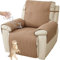 NNSMUN Sesselbezug Sesselschoner Sessel-Überwürfe Relaxsessel Sesselauflage Relax, Recliner Chair Cover Antirutsch Husse mit Armlehnenschoner und langem Fußteil (Leichter Kaffee,55x200CM)