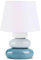 konsimo SALU 1 Stück Tischlampe - Schreibtischlampe für Wohnzimmer, Schlafzimmer und Flur - Tischleuchten Leselampe - Desk Lamp - Lampen Bürolampe - Blau - Table Lamp