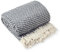 Emma Barclay Throw Blanket For Sofas Bed Extra Large Recycled Cotton Throws For Settees In Navy Throw Scandi Woven Blankets - Cherokee Collection 70 x 100 (178cm x 254cm) Navy