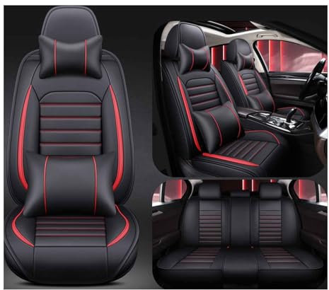 ZWBC Full Set Auto Sitzbezüge für Dacia Duster 2018-2023, Universal wasserdicht PU Leder Autositzbezüge,A