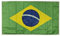 Bandera grande Brasil de 150 x 90 cm para balcón con 4 ojales y 4 bridas (Brasil)