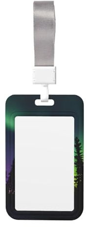 Schlüsselband mit Aufdruck Dark Northern Lights, für Krankenschwestern, Lehrer und Sicherheitspersonal