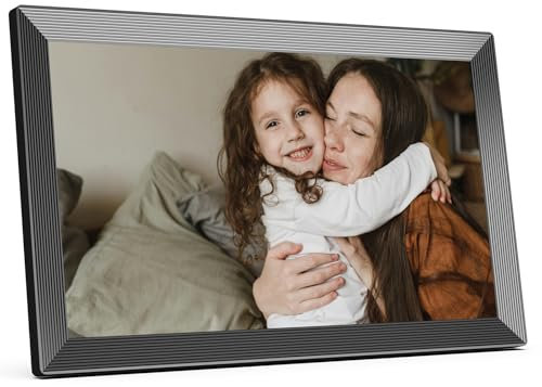 KODAK Digitaler Bilderrahmen WLAN 15.6 Zoll, HD IPS-Touchscreen Elektronischer Bilderrahmen mit 32 GB Speicher, Automatische Bilderdrehung, Teilen von Fotos oder Videos überall über App, Schwarz