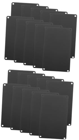 SEWACC 2 Sätze Raffiniertes Metall-türschild Leeres Namensschild Runde Kanten Gravurschild 10 Stück X 2