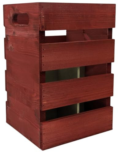 The Claret - Wine Wooden Crate - 4 x Bottle Divider - Gift Box for Wine Gifts