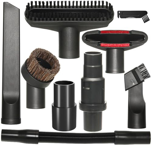 Kodahome Vacuum Attachments Compatible with Shark Corded Vacuums, Navigator NV350 NV360 Rotator NV501 Rocket HV300 Stratos..., 1 1/4 Accessories with Hose Adapters (Car Detailing Kit A)