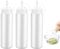 3 Pièces Bouteille Sauce Plastique,500ml 16oz Bouteille à Condiments,Flacon Sauce Cuisine en Plastique avec Capuchon,Sans BPA,Squeeze Bouteille de Sauce pour Ketchup,Moutarde,Mayonnaise,Huile D'olive