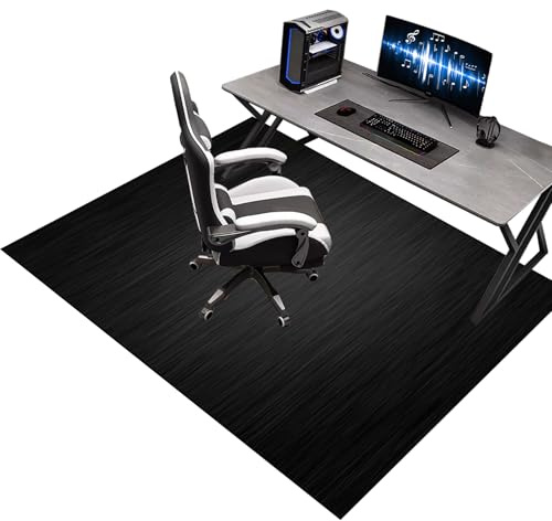 Gaming Bodenschutzmatte für Teppiche rutschfest, Bürostuhl Unterlage für Hartböden, Gaming Stuhlmatten für Parkett, 80 x 100 cm Teppich Unterlage-Kratzfest, Schreibtischstuhl Unterlage für Laminat
