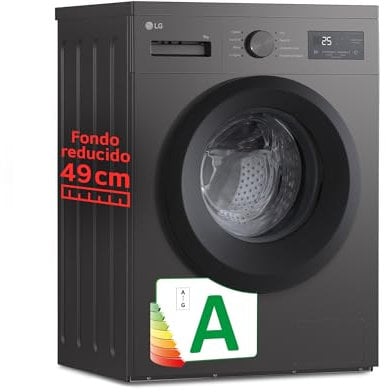 LG F4A1009NDK - Lavadora 9 kg, 1400rpm Clasificación A, Serie 100, Silver grafito