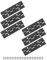 M METERXITY 6-Pack Piano Hinges, 4 Inch / 100mm 304 Stainless Steel Continuous Piano Hinge with Holes and Screws for Cabinets Door/Storage Box [1.2X 0.04/ 30x 1mm Open Width Thick, Black]