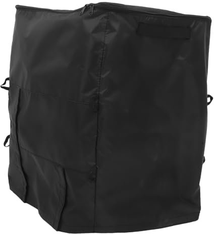 ibasenice Hot Tub Heater Protective Cover and Insulated Spa Pump Cover for Outdoor Bathtub, Waterproof Black Dustproof Wrap for Hot Tub Heating System
