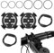 Huybaa Lot de 2 Supports de Vélo Avant pour Garmin Edge/GPS, Support de Guidon de Montage D'ordinateur Compteur de Vélo Compatible avec Garmin Edge 130/200/500/510/520/530/800/810/1000
