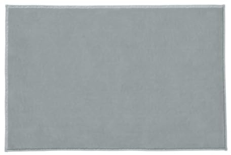Kleine Wolke Badteppich Velvet Platinfarben 60 x 90 cm | OEKO-TEX zertifiziert, rutschhemmende Unterseite, für Fußbodenheizung, maschinenwaschbar, 100% Polyester