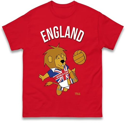 World Cup Willie England 1966 T Shirt, England World Cup Winners 1966 Tee Shirt, Retro Football Tshirt