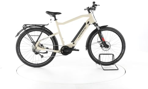 HAIBIKE E Bike Trekking 4 Trekking E-Bike Herren 27,5 Zoll Elektrofahrrad, Yamaha 60 Nm 500 Wh, 9 Gänge, Hydraulische Scheibenbremse 178-186 cm beige (Generalüberholt)