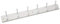 Franklin Brass Heavy Duty Coat and Hat Hook Rail Wall Hooks 6 Hooks, 27 Inches, White/White, RPLR6DJ-PWW-L1