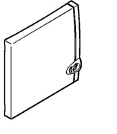 Legrand 001328 Porte IP40 IK07 pour Coffret Capacité Mini 8 à 9 Modules, Clair