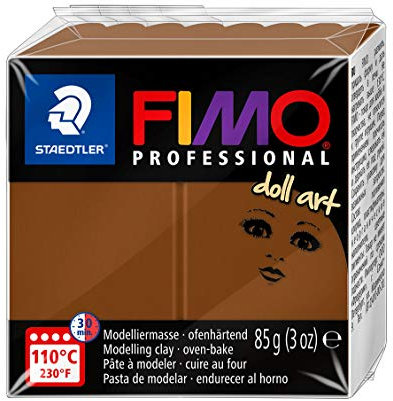 STAEDTLER 8027-78 - Fimo Professional Doll Art Normalblock, 85 g, noisette