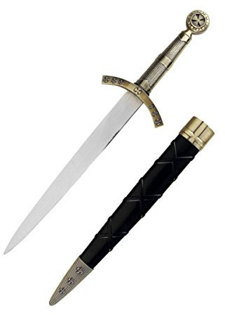 Joh.Vogler GmbH Templer Dolch mit Kreuz auf Knauf goldfarbend