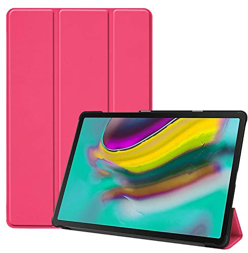 FanTing Samsung Galaxy Tab S5e Coque Housse Étui,Ultra-Mince et avec Support Coque Protection pour Samsung Galaxy Tab S5e -Rose Rouge