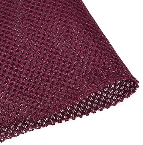 sourcing map Burgundy Speaker Mesh Grill Cloth (not cane webbing) Stereo Box Fabric Dustproof Cloth 50cm x 160cm 20 inches x 63 inches