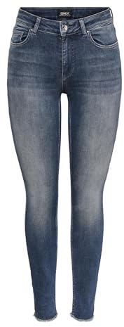 ONLY Female Skinny Fit Jeans ONLBlush Life Mid Ankle XS32Special Blue Grey Denim Onlblush Life Mid Sk ANK Rw Rea422 Noos