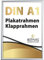 Dreifke Plakatrahmen DIN A1 | 25mm Alu Profil, eckig | silber | inkl. entspiegelter Schutzscheibe | Bilderrahmen Klapprahmen Wechselrahmen Posterrahmen Rahmen