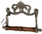 Retro Collections Nickle Toilet roll holder Victorian Vintage Edwarian Novelty