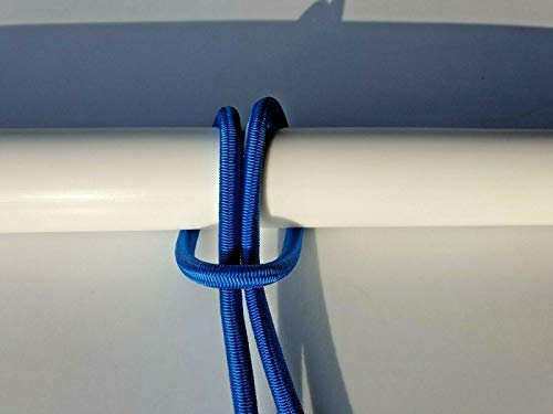 Generic GUMMISEIL Expanderseil Planenseil elastisches Seil ø 4mm 100 M blau