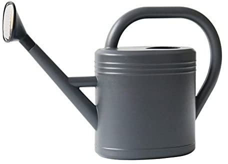 Ailovone Gießkanne Pflanzengießkanne Blumengießkanne 3 Liter Gartengießkanne aus Kunststoff zur Pflege und Bewässerung Gießkanne mit Langer Auslauf für Rasen, Innenterrasse, Büro (Grau)
