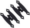 2 Stück 65 * 33 mm schwarz antike Schranktür Gepäck Scharniere Schmuck Geschenkboxen Vintage alte H Scharniere Möbel Dekoration mit Schrauben