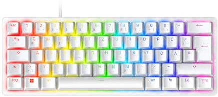 Razer Huntsman Mini Mercury - 60% Optical Gaming Keyboard (Linear Red Switch) -