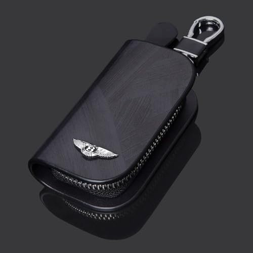 NURCIX Auto schlüssel gehäuse,Für Bentley Bentayga Flying Spur Continental Mulsanne Elegant Schlüssel anhänger Shell Fall Auto Schlüssel Zubehör Kieselgel Schlüssel Protector,A