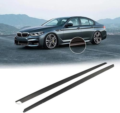 ZFTAP Auto Seitenschweller für BMW 5er G30 520i 530i 540i M Sport F90 M5 Limousine 2018-2020,Auto Trittbretter Seitenschürze Kratzfest Auto Seitenfender Rock Splitter