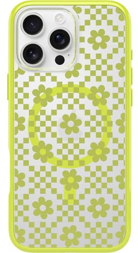 OtterBox Symmetry Series Clear MagSafe Case for iPhone 16 Pro Max, Shockproof, Drop proof, Protective Thin Case, 3x Tested to Military Standard, Clear/Yellow