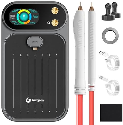 Spot Welder, 99 Gears Adjustable 8000W Capacitor Battery Spot Welder with Color Display,Dual Farad Portable Spot Welder, Spot Welding 0.1MM-0.3MM for Stainless Steel/Nickel Strip /18650 Battery Pack