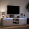 IKAYAA Mobile Porta TV 180 cm Mobile Porta TV con LED Mobile TV Soggiorno 180 cm Mobile Porta TV Moderno-Bianco-180 cm