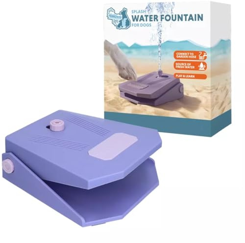 CoolPets Splash Water Fountain – Wasserspielzeug für Hunde – Abkühlung für Hunde – Hundespielzeug – Lila