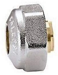 Caleffi 447016 Raccordo monoblocco per tubi rame/acciaio, O-Ring 1,5 - Ø 16 Cr