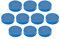 Ergo Magnete Medium, Durchmesser 30 x 8 mm, 10 Stück, dunkelblau