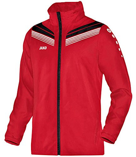 JAKO Herren Allwetterjacke Pro, Rot/Schwarz/Weiß, S, 54352