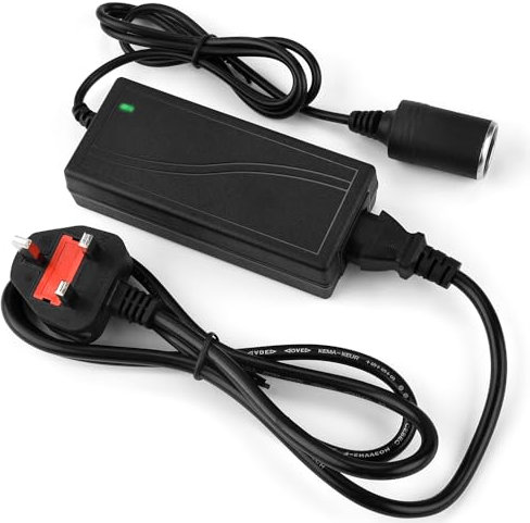JRing 240V Mains To 12V DC Cigarette Lighter Voltage Converter Power Adapter (5A) 60W -Universal 12V DC Car Charger Power Supply